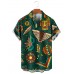 Men's Mexican Cactus Resort Style Hawaiian Short Sleeve Shirt