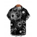 Men's Lapel Casual Print Short Sleeve Shirt 63845080M