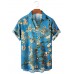 Oil Painting Print Lapel Shirt 52116180X